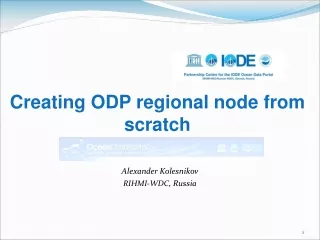 Creating ODP regional node from scratch