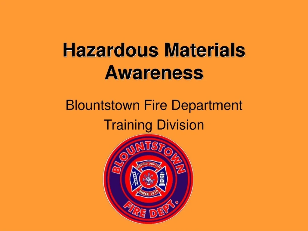 PPT - Hazardous Materials Awareness PowerPoint Presentation, free ...