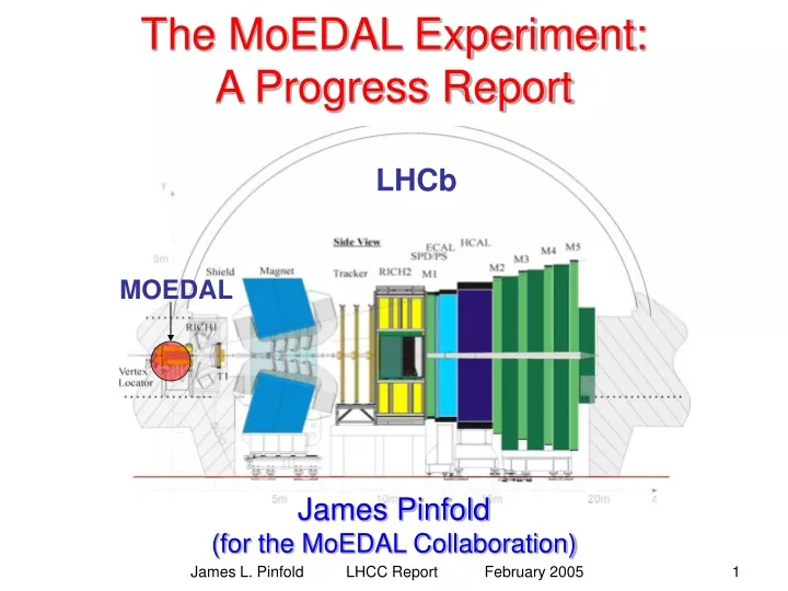 the moedal experiment a progress report