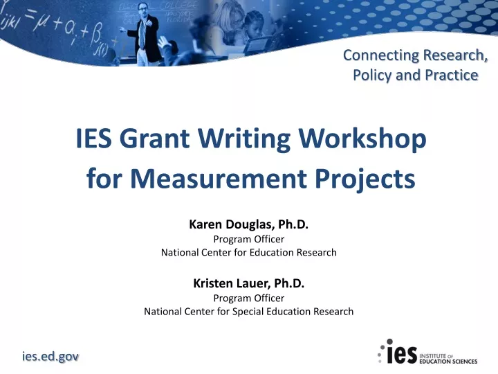 ies grant writing workshop for measurement