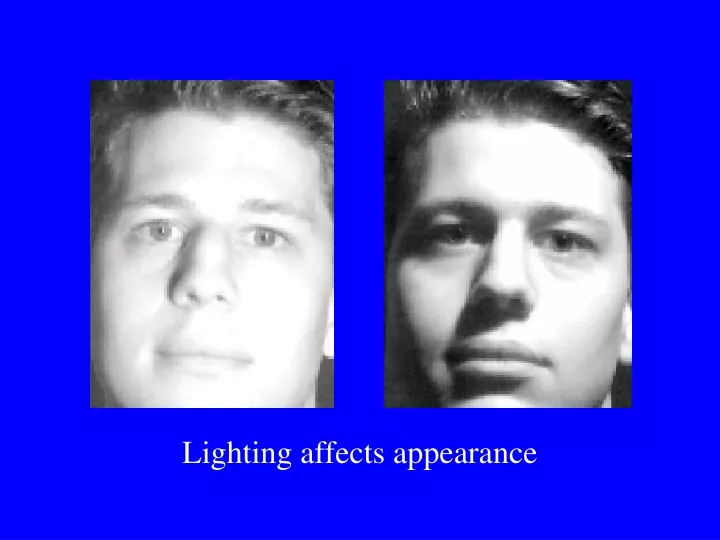 lighting affects appearance