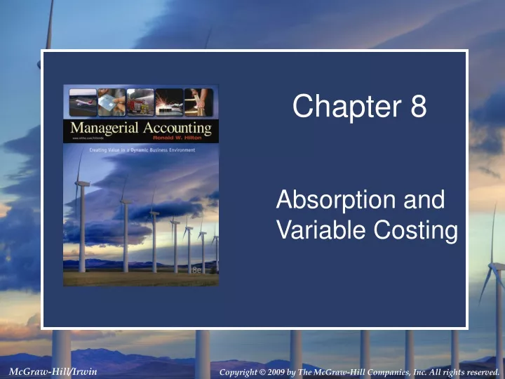 absorption and variable costing