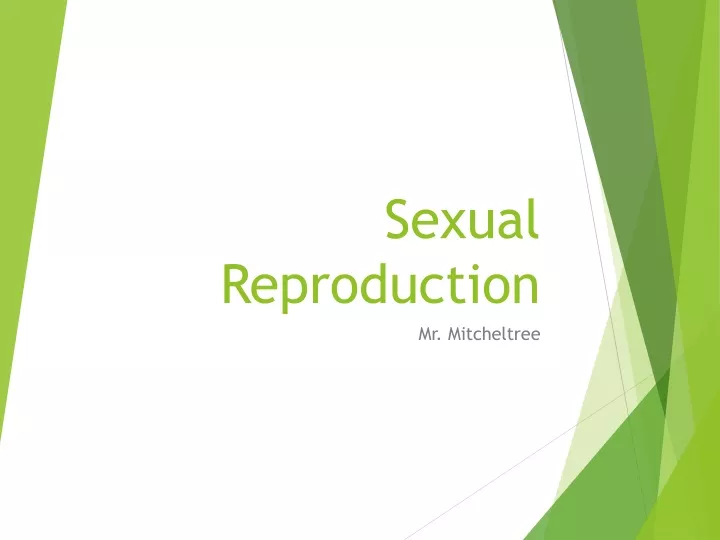 sexual reproduction