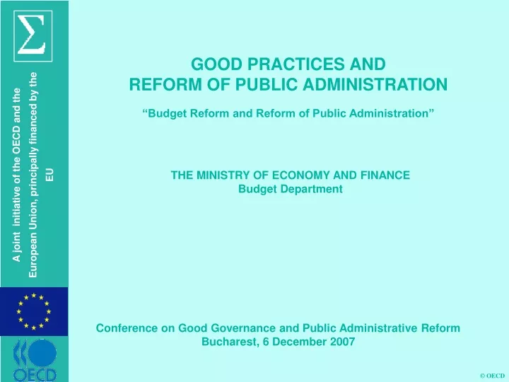 good practices and reform of public