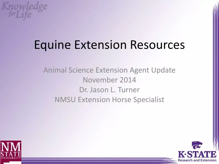 equine extension resources