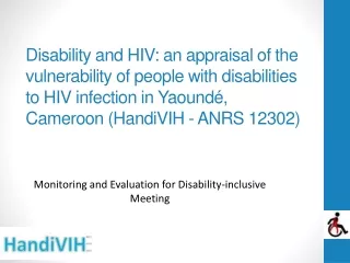 Monitoring and Evaluation for Disability-inclusive Meeting