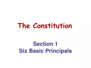 The Constitution