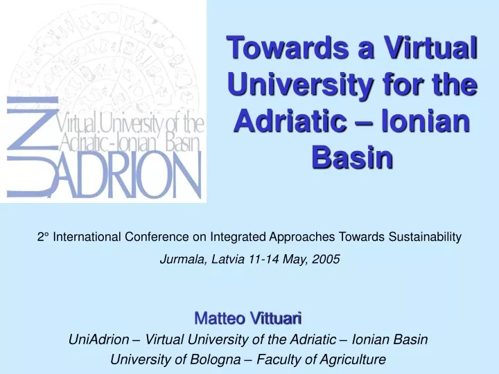 towards a virtual university for the adriatic