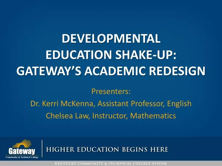 developmental education shake up gateway s academic redesign
