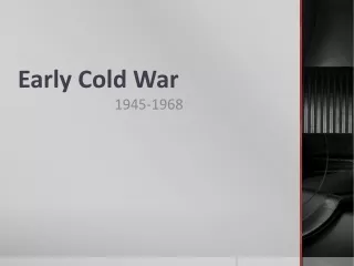 Early Cold War