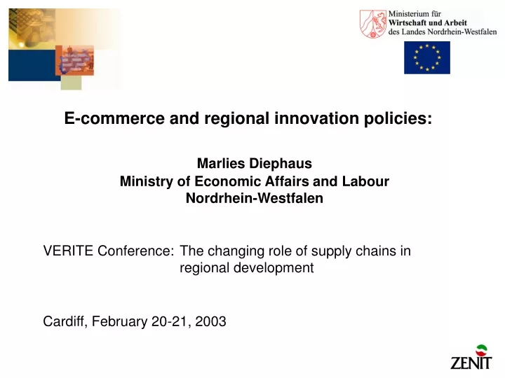e commerce and regional innovation policies