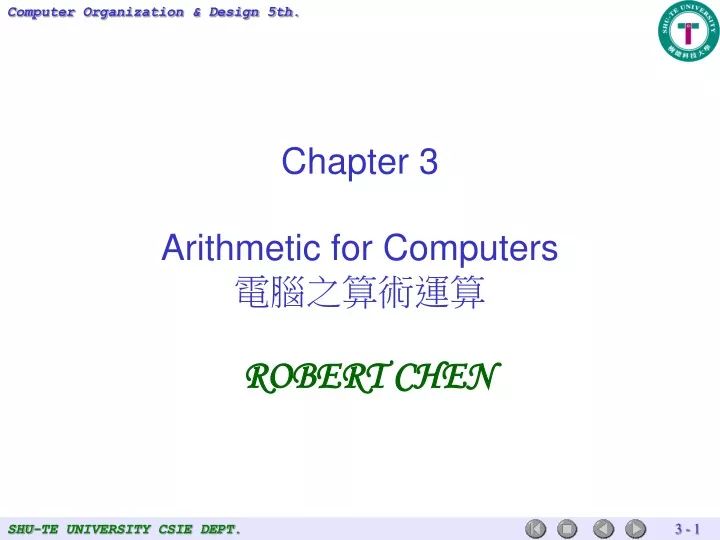 chapter 3 arithmetic for computers