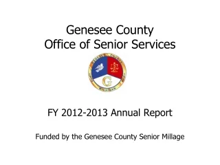 Genesee County  Office of Senior Services