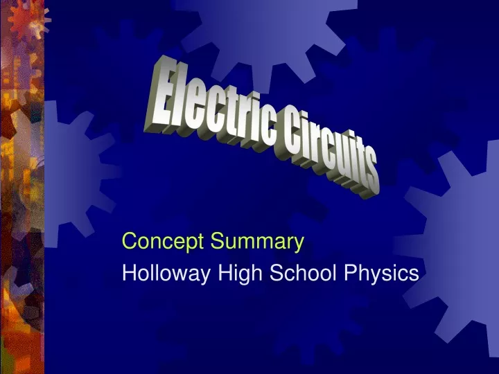 concept summary holloway high school physics