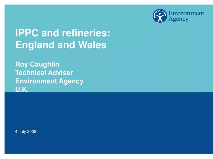ippc and refineries england and wales