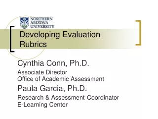 Developing Evaluation Rubrics