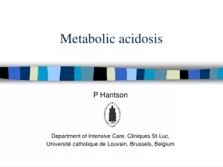 Metabolic acidosis