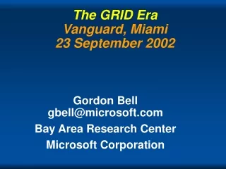 The GRID Era Vanguard, Miami 23 September 2002