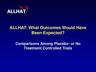 ALLHAT: What Outcomes Would Have Been Expected?