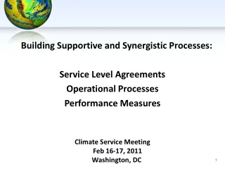 Building Supportive and Synergistic Processes: Service Level Agreements Operational Processes
