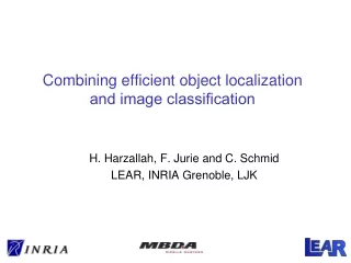 Combining efficient object localization  and image classi?cation