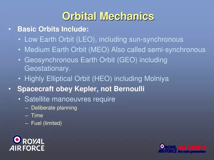 orbital mechanics