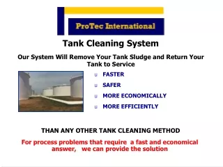 Tank Cleaning System