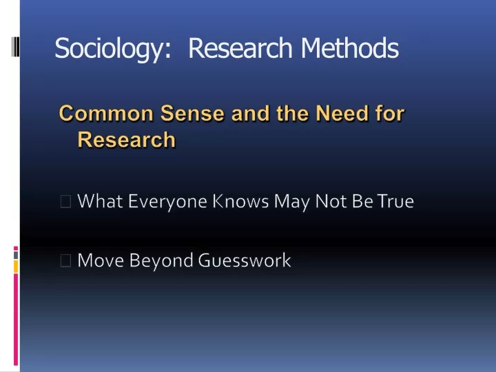 sociology research methods