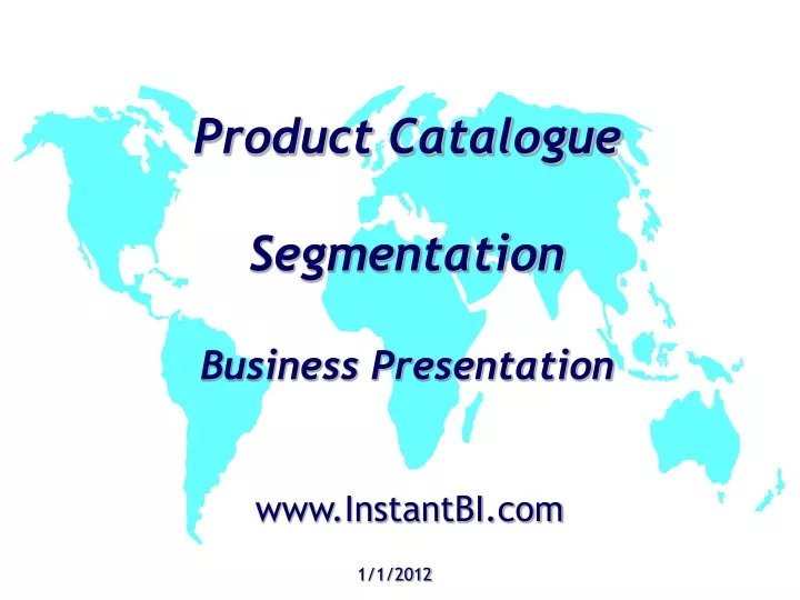 product catalogue segmentation business presentation
