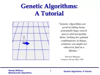 Genetic Algorithms: A Tutorial