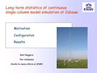 Long-term statistics of continuous single-column model simulation at Cabauw