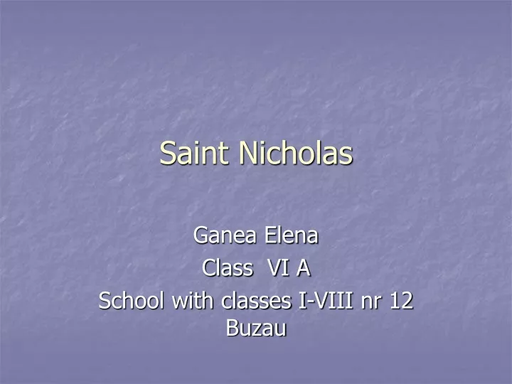saint nicholas