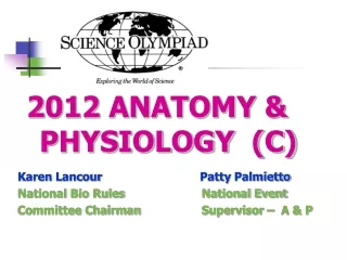 2012 ANATOMY &amp; PHYSIOLOGY  (C)