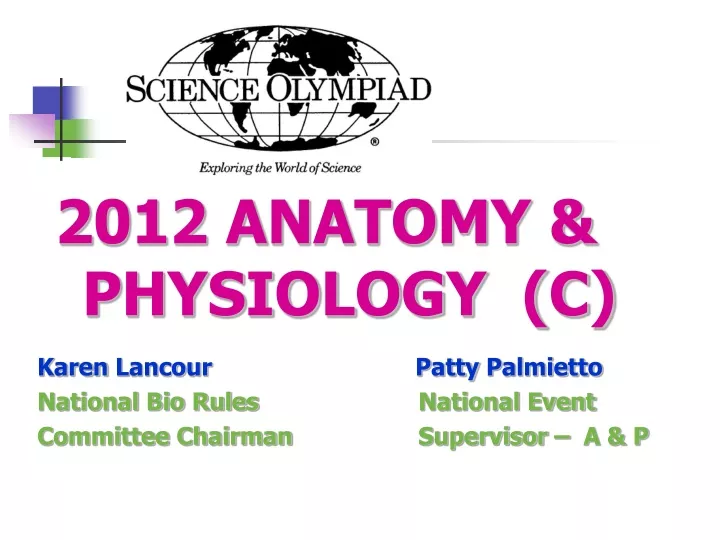2012 anatomy physiology c