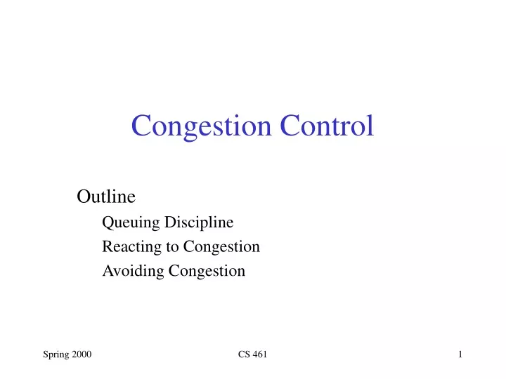 congestion control