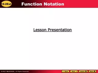 Lesson  Presentation