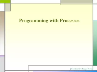 Programming with Processes