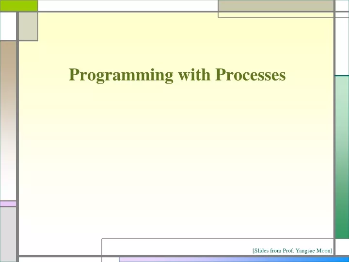 programming with processes