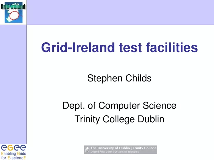 grid ireland test facilities