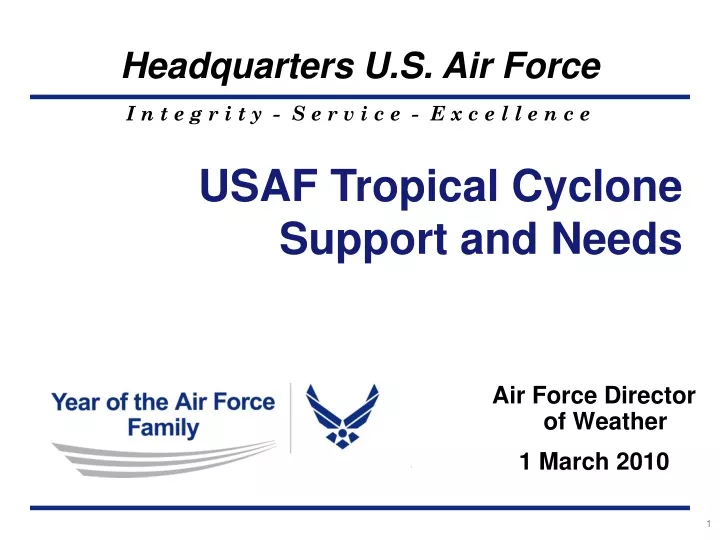 air force director of weather 1 march 2010