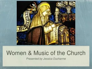 Women &amp; Music of the Church