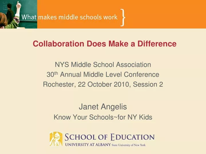 collaboration does make a difference