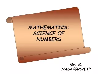 MATHEMATICS: SCIENCE OF NUMBERS