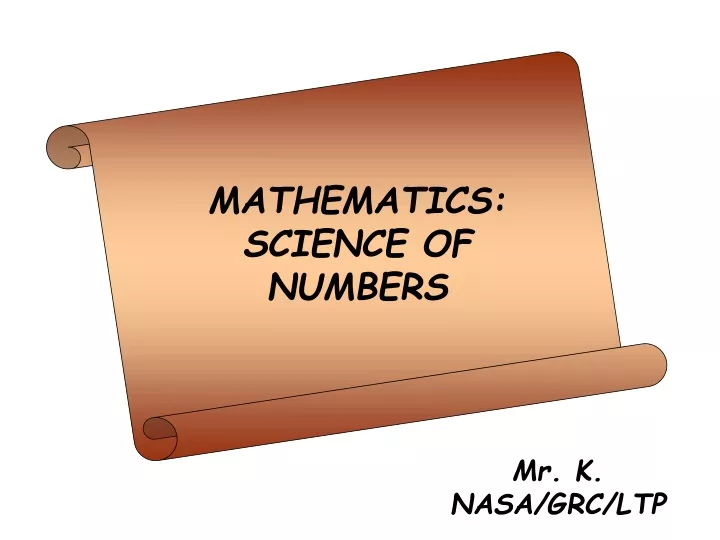 mathematics science of numbers