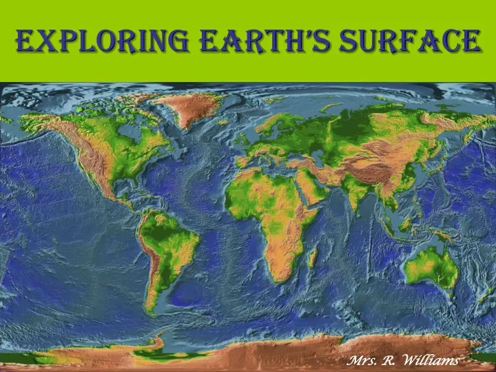 exploring earth s surface