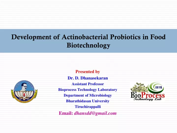 development of actinobacterial probiotics in food biotechnology