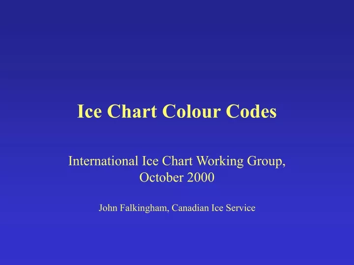 ice chart colour codes