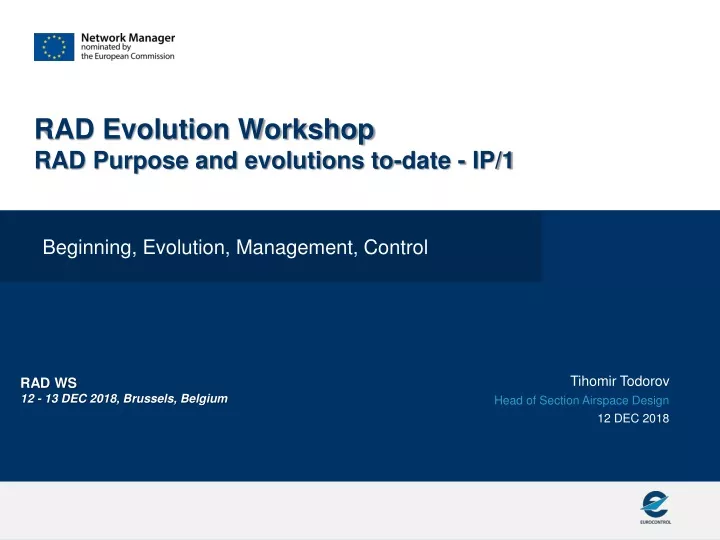 rad evolution workshop rad purpose and evolutions to date ip 1