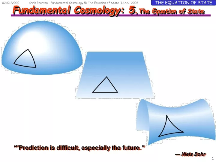 chris pearson fundamental cosmology