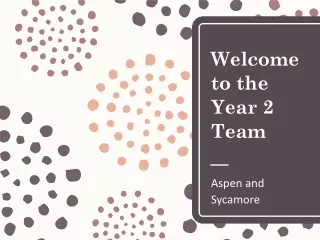 Welcome  to  the Year 2 Team
